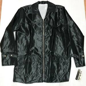 ◎90s 未使用【VENUS IN FURS】BLACK コートvintage ナイロンジャケット ビーナスインファズ/MADE IN USA/ロザンゼルス 1点のみ! アウター