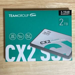 新品未開封 TEAM CX2 2TB SATA TLC SSD SLC Cache 正規品