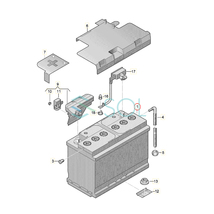 HELLA製 AGM バッテリー アウディ A8 4E 4H LN5 12V 92AH CCA850A LN5-AGM 出荷締切18時_画像5