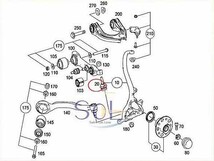 ベンツ R230 フロント ロアアーム ボールジョイント 左右セット SL350 SL500 SL550 SL600 SL55 SL63 SL65 2113300435 出荷締切18時_画像2