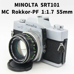 Minolta SRT101 シルバー + MC Rokkor-PF 1:1.7 55mm