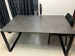 ニトリ　セラミックダイニングテーブル(セーラル150 CHN GY) 商品コード4011610