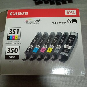 Canon 純正インク BCI-350、351 6色セット 使用済空容器