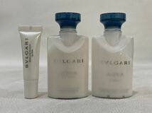 R4A054◆新古品◆ エミレーツ航空 ブルガリ BVLGARI ボディエマルジョン 歯ブラシ リップバーム等 ポーチ付き アメニティセット_画像4