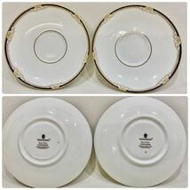 R4A713◆ ウェッジウッド WEDGWOOD キャベンディッシュ Cavendish カップ&ソーサー ティーカップ 金彩 2客セット_画像6