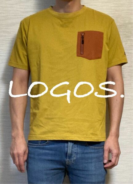 【LOGOS】T-Shirt /Yellow/L