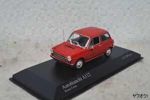 ミニチャンプス Autobianchi A112 1/43 ミニカー アウトビアンキ 赤