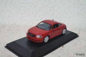 ミニチャンプス アウディ TT クーペ 1998 1/43 ミニカー 赤 AUDI