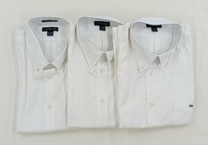 1211-31☆1円スタート☆未使用品　ランズエンド 白シャツ size 17 1/2-34 カラーWhite 着丈約85cm×袖約60cm