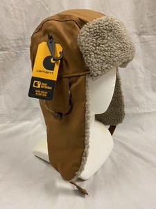 Carhartt Trapper Hat Brown Car Heart Bore Bore Flight Bik