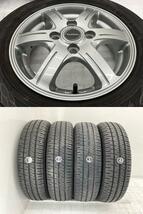 中古タイヤホイールセット 155/65R13 73S 13インチ 13×4B +45 4穴 PCD100 ダンロップ BALMINUM 夏 d423_画像4