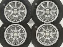 中古タイヤホイールセット 145/80R13 75S 13インチ 13×4J +42 4穴 PCD100 ダンロップ LAYCEA 夏 N-BOX ムーヴ d44_画像3