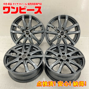 中古アルミホイール 4本セット 15×6J +43 5穴 PCD100 15インチ LEBEN c1290