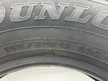 中古タイヤ 4本セット 165/80R13 83Q ダンロップ WINTERMAXX WM02 冬 スタッドレス 165/80/13 サクシード ワゴン b4938_画像8