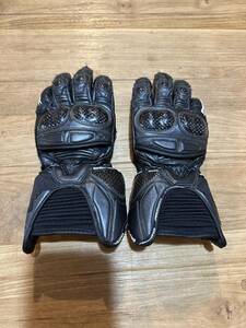 【断捨離/中古品】 BERIK GLOVE 2.0 XSサイズ 本皮 プロテクター付 グローブ ブラック 実用品【ベリック】