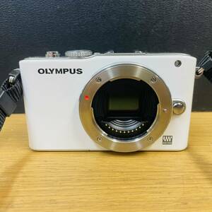 動作品 OLYMPUS PEN E-PL3 ミラーレス一眼 ボディのみ オリンパス ホワイト NN8105