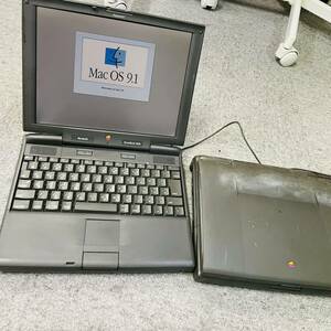 通電○ ジャンク Apple Macintosh 3400c 2台まとめ 1台通電不可 ヴィンテージ 3400 Series ACアダプター付き NN8196