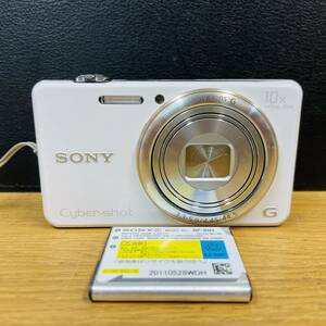 動作品 SONY Cyber-shot DSC-WX100 コンパクトデジタルカメラ ホワイト バッテリーつき NN8563