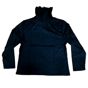 大きいサイズサイズLL（XL)ブラック メロータートルネックのストレッチ 長袖 未使用　新品
