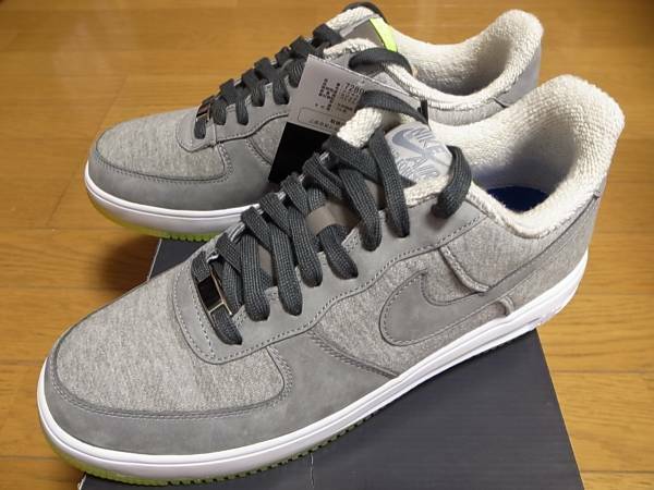 【送料無料】LOOPWHEELER x NIKE LUNAR FORCE 1 LOOP QS 28cm US10新品ループウィラー別注 コラボ 限定 ルナーフォース1 グレー 国内黒タグ