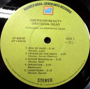 ●US-Warner Bros. Recordsオリジナル””w/ST-Number,w7-Labels, Capitol-Record Club Edition!!”” Grateful Dead / American Beauty