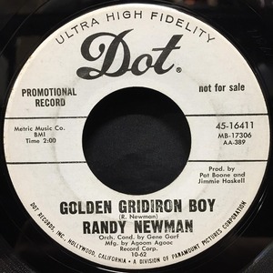 RANDY NEWMAN / GOLDEN GRIDIRON BOY (US-ORIGINAL)