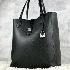 1円 美品 MICHEAL KORS マイケルコース A4 通勤 通学 書類 オールレザー メンズ ビジネスバッグ ブリーフケース 肩掛け 大容量 黒 ブラック