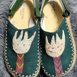 ナガ族 刺繍靴 24cm 日本未発売