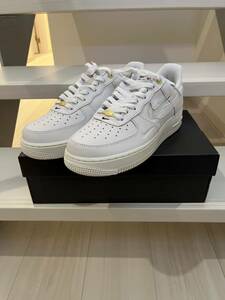 NIKE AIR FORCE 1 07 PREMIUM ナイキ エアフォース ワン プレミアム ホワイト/ホワイト-セイル-チームレッド DQ7664-100/26cm 新品未使用