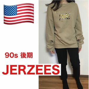 【ジャージーズ】90s　希少　USA物 スウェット GOLF 刺繍　vintage 　JERZEES ゴルフ　GOLF