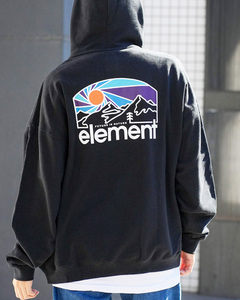 【SALE】★送料無料★2023秋冬 新品【ELEMENT/エレメント】SUNSET HOOD パーカー FBK メンズXL BD022-020