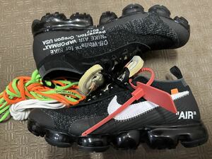 2017 NIKE OFF WHITE THE 10 AIR VAPORMAX FK US9.5 AA3831-001
