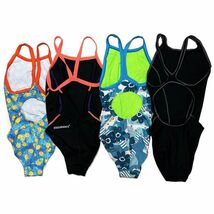 34【整理品リサイクル】MIZUNOアリーナSPEEDO4枚セット女子競泳水着(120～140)★タフスーツ・エンデュランス・エクサスーツ_画像2