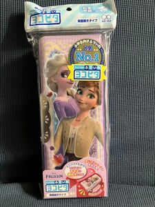 新品　サンスター文具 ディズニー 筆箱 ヨコピタ ホログラム アナと雪の女王　横入れ