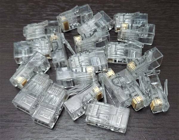 LANコネクター　RJ-45　８極８芯　CAT6　非貫通型　２０個（送料無料/ネコポスト）