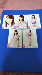 「送料無料」同梱可能AKB48柏木由紀生写真AKB48 netshop限定2016年8月5種コンプ　1スタ