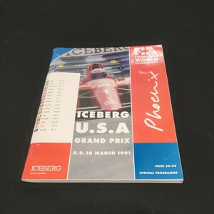 英文　F1 WORLD championship iceberg USA GRAND PRIX 1991年　