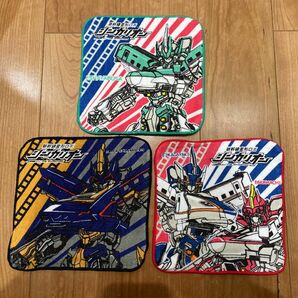 新品。シンカリオン　プチタオル　3枚セット　新幹線変形ロボ　タオル　手ふき タオルハンカチ ミニタオル ハンドタオル ハンカチ