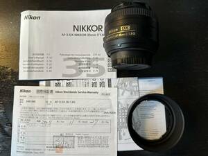 ニコン用　AF-S DX NIKKOR 35mm F1.8G 単焦点レンズ