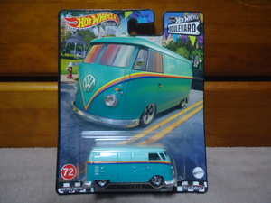 ホットウィール VOLKSWAGEN T1 PANEL BUS 緑 HotWheels フォルクスワーゲン パネルバス ワーゲンバス BOULEVARD ブールバード タイプ2