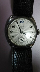 希少品　　アンティ―クロータリー 手巻き スモセコ シルバー文字盤　 腕時計