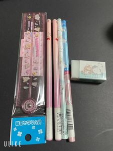 文房具 セット！ 定規 鉛筆 消しゴム スヌーピー リラックマ サンリオ 消しゴム