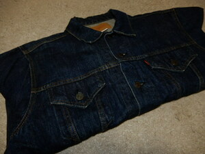 真紺 70's LEVI'S 70505 e 48 超 BIG size 4th デニム ビンテージ オリジナル (検 リーバイス 501XX 507XX 506XX T-BACK bigE 557XX 大戦