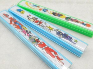 *.0433 3 point together chopsticks box chopsticks case chopsticks inserting for children for children Dragon Ball Hikari Sentai Maskman Saint Seiya Showa Retro gold flower day 