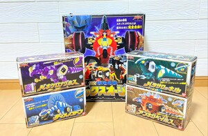 【5点セット】バンダイ 爆竜戦隊アバレンジャー DX爆竜合体マックスオージャ/バギケロナグルス/ディメノコドン/パラサロッキル