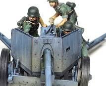 1/35　ドイツ75mm対戦車砲　人形3体付き塗装済み完成品_画像3