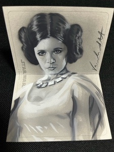 【世界限定1枚！】2013 STAR WARS ILLUSTRATED A NEW HOPE SKETCH CARD スターウォーズ イラストレイテッド 折り畳み式 直筆スケッチカード