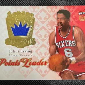 NBA 2007-08 FLEER ULTRA JULIUS ERVING JERSEY CARD SC-17 ジュリアス・アービング 実使用ジャージカードの画像1