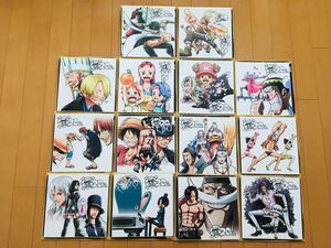 ★14種セット コンプリート 一番くじ ワンピース onepiece 20th anniversary K賞 20th アニバーサリー 色紙 ルフィ サボ エース ロー ゾロ