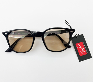 RayBan レイバン サングラス メガネフレーム 52□20 ブラック ブラウン RB4258F 601/93 クロス付き レイバン純正メガネケース付き ほぼ新品